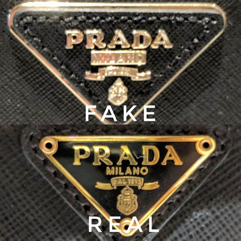 prada fake logo|prada real or fake.